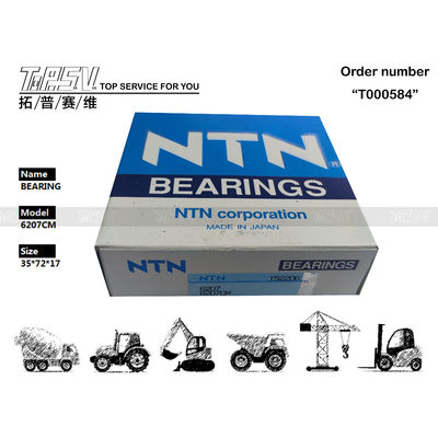 BB6207 6207CM Excavator Deep Groove Ball Bearing สําหรับการซ่อมเครื่องจักร
