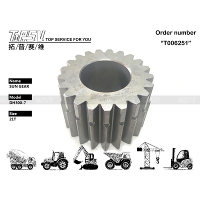 K9000794 ติดตั้งง่าย DH300-7 เดินทาง 3 สเตจ เฟืองพระอาทิตย์ การทำงานราบรื่นในระบบเกียร์ของรถขุด ทำจากเหล็ก