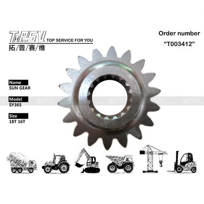 การติดตั้งง่าย สีดํา CLG936 Excavator Swing 1 Stage Sun Gear ระบบส่งเครื่องขุดในสีดํา
