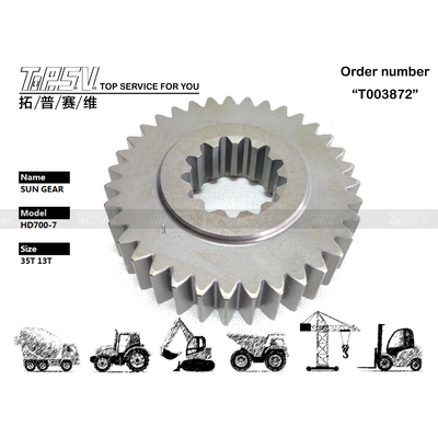 มอเตอร์ไฮดรอลิกขับเคลื่อนเฟืองพระอาทิตย์ 1 สเตจ สำหรับรถขุด HD700-7 เหล็ก หมุนได้ เข้ากันได้กับรถขุดหลายรุ่น