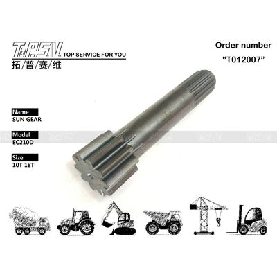 เฟืองพระอาทิตย์ขั้นที่ 1 สำหรับการเดินทางของรถขุด EC210DL ความแม่นยำสูง เข้ากันได้กับรุ่นต่างๆ