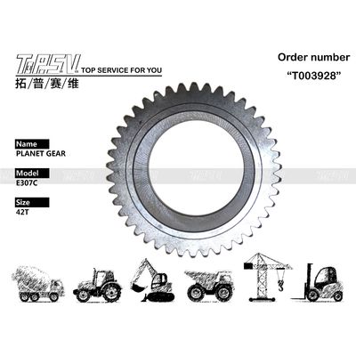 307-4163 มูลนิธิวิศวกรรมการก่อสร้างถนน E307C Excavator Travel 2 Stage Planetary Gear with Low Noise Level and Forging Technique
