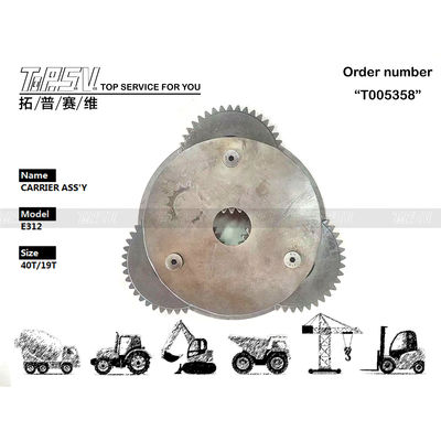 อุปกรณ์ ASSY Carrier 1 Stage สำหรับการเดินทางของรถขุด E312 Energy Mining สีดำ เพื่อประสิทธิภาพการทำงาน