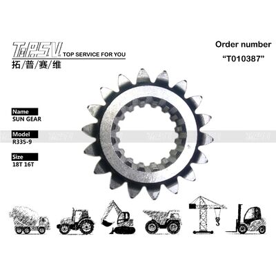 XKAQ-00456 การบำรุงรักษาเกียร์ออยล์ R335-9 รถขุดสวิง 1 สเตจ ซันเกียร์บ็อกซ์ ส่วนประกอบทนทานสำหรับงานหนัก เหมาะสำหรับรถขุดไฮดรอลิก เปลี่ยนอะไหล่