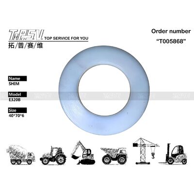 7Y-1434 E320B ชิ้นส่วนแผ่นชิมตัวขนส่งแบบ 2 ขั้นตอนสำหรับรถขุด Swing Drive อะไหล่รถขุด