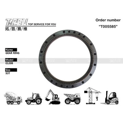 099-0206 Excavator Swing Ring Gear การติดตั้งง่ายสําหรับ Caterpillar E120B 93T