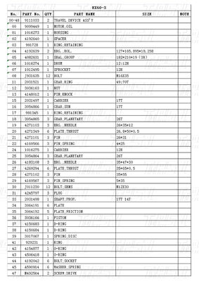 อุปกรณ์การขุดไฮดรอลิก มอเตอร์ขับเคลื่อนท้ายสําหรับการใช้งานภาระหนัก แคททอล์ก 9111033 EX60-3