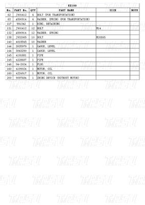 เครื่องลดการขับเคลื่อนสวิงของเครื่องขุดสําหรับ HITACHI Excavators Catalog EX100 9097684
