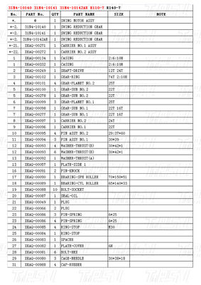 R110-7 สีดํา OEM Excavator Swing Motor Drive อะไหล่คัดลอก 31N4-10140