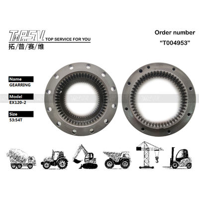 2028037 อุปกรณ์ขุดหิน ริงเกียร์ สีดํา แพลเนตารีคบ๊อกซ์ชิ้นส่วนสําหรับ HITACHI EX120-2