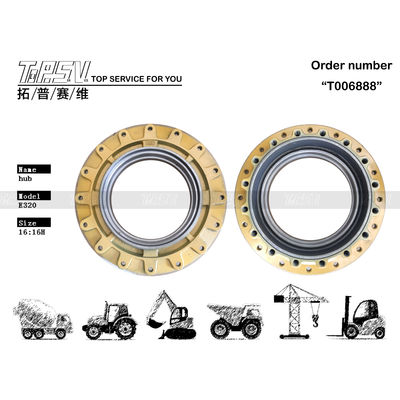 ความต้านทานการสวมใส่ E320 Excavator Final Drive Hub 114-1486 การติดตั้ง bolt