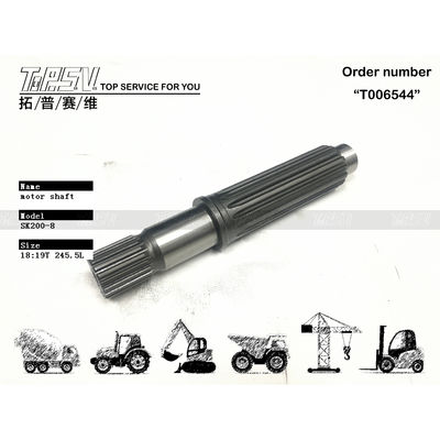 ทนทานการสวม SK210-8 Excavator Travel ไฮดรอลิกมอเตอร์ shaft สําหรับ excavator YN15V00037S102