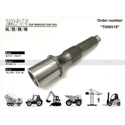 PC200-5 Excavator Travel Motor Shaft สําหรับเครื่องทํางานหนัก 708-8H-12110
