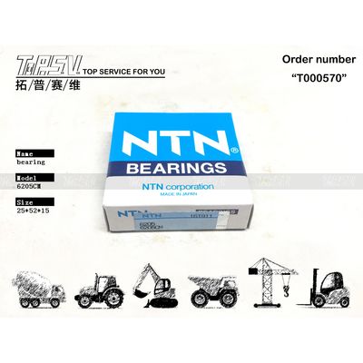 0397902 6205CM Excavator Deep Groove Ball Bearing สําหรับมอเตอร์ขับเคลื่อนสุดท้าย