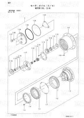 OEM เครื่องขับเคลื่อนเครื่องขุดเหล็กสําหรับเครื่องจักรเหมืองแร่และพลังงาน 0922101 ZX60