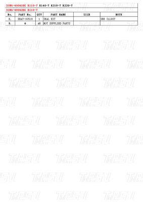 โบลท์บน 31N6-40041BG 31N6-40042BG R110M-7 Excavator Travel Drive Catalog กับเครื่องลดดาว