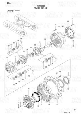 สีที่กําหนดเอง Excavator Travel Drive Catalog มอเตอร์