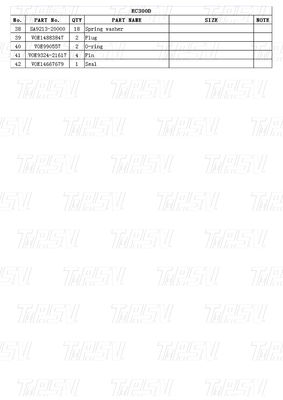 มอเตอร์สวิงไฮดรอลิก การเดินทาง มอเตอร์ไดรฟ์ VOE14667677 EC300D Excavator Final Drive แผนภาพยนต์ชิ้นส่วนสําหรับการทํางาน
