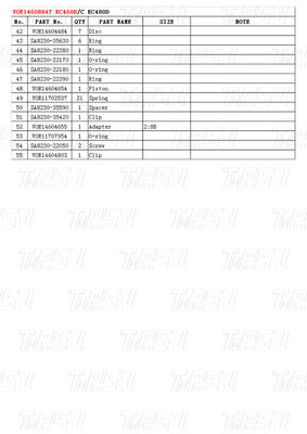 สีที่กําหนดเอง VOE14608847 Excavator Travel Drive Catalog Gear Box การติดตั้งและการทํางานสูงสุด