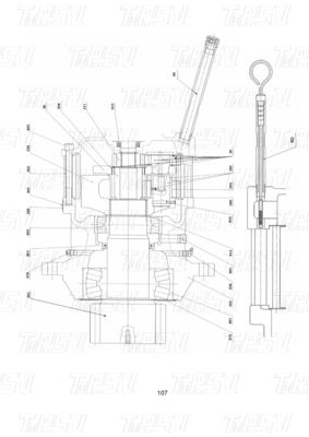 โบลท์-บนแตกต่างกันขึ้นอยู่กับรุ่น 11C0164 CLG225C Excavator Swing Drive Catalog