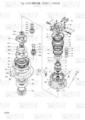อุปกรณ์ขุดเหล็กหลากหลาย Swing Travel Drive มอเตอร์ไฮดรอลิก