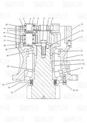 โบลท์บนไฮดรอลิก Excavator Swing Drive คาตาล็อกสําหรับการหมุนเรียบ