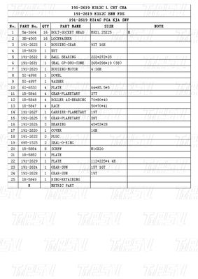 โบลท์ตามสั่ง บนไฮดรอลิกสวิงมอเตอร์ การเดินทาง มอเตอร์ไดรฟ์ แคททอล์กสําหรับระบบการเดินทาง Excavator