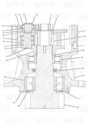 ภาระหนัก ดํา Excavator Swing Drive คาตอลอล์กสําหรับรุ่นต่างๆ OEM