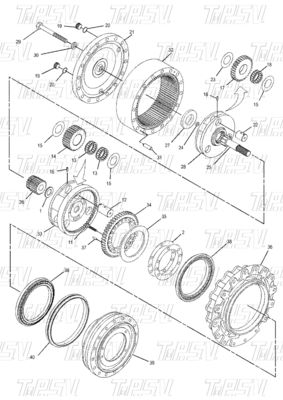น่าเชื่อถือ 350-0452 E315D Excavator Travel Drive แคทอลักชิ้นส่วนมอเตอร์ Excavator Swing Reducer