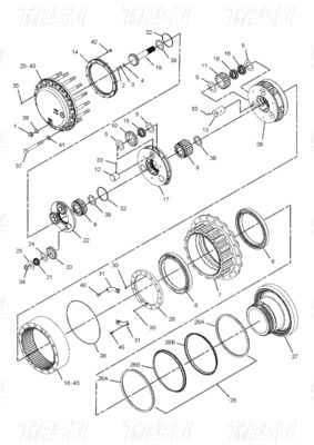 ไฮดรอลิกสวิงและการเดินทาง มอเตอร์ขับเคลื่อนสําหรับ 227-6116 E325C Excavators Travel Drive Catalog