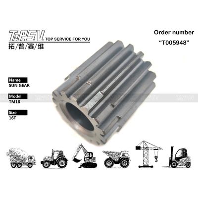 ความละเอียดดํา XKAY-01766 TM18 Excavator การเดินทาง 2 ขั้นตอน ดวงอาทิตย์ Gear Drive สําหรับการขับเคลื่อนมอเตอร์ไฮดรอลิก