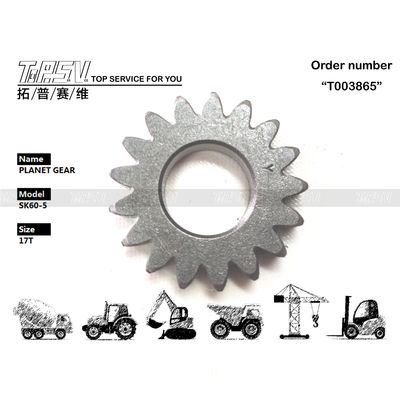 การบรรจุขนส่ง SK60-5 Excavator Swing 1 Stage Planetary Gear สําหรับเครื่องจักรก่อสร้าง วัสดุเหล็ก