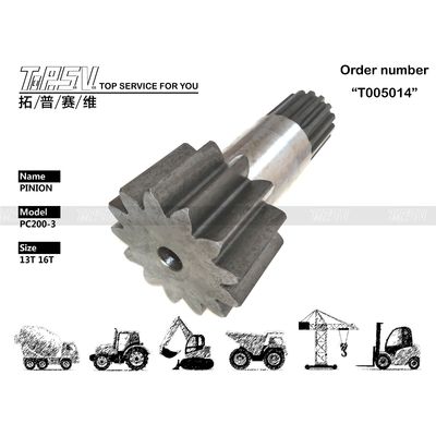 ความเหมาะสม เหมาะสมกับ 205-26-71393 PC200-3 Excavator Swing Pinion แบรนด์และรุ่น Excavator Travel Motor Parts ที่ใช้ในเครื่องจักร excavator