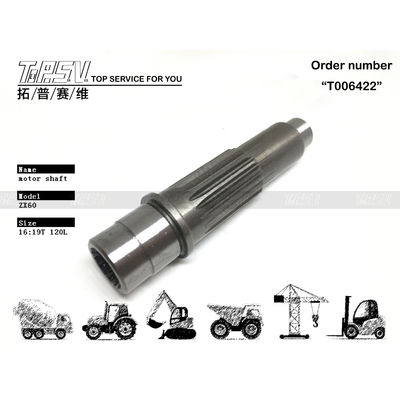 0629801 ZX55 Excavator Travel Motor Shaft Hydraulic Pump ผลงานสุดยอดสําหรับระบบส่ง
