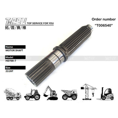 ปั๊มไฮดรอลิกความแม่นยําสูง HD700-7 Excavator Travel Motor Shaft