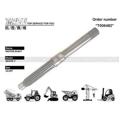 3324250-0299 เกียร์ Meshing SOLAR330-5 Excavator Travel Motor Shaft ในสีดํา การติดตั้งง่าย
