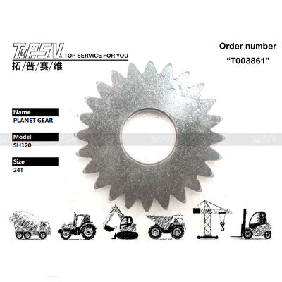 การขนส่งบรรจุภัณฑ์ ถุงปิด SH120 Excavator Swing 1 Stage Planetary Gear with View Image จํานวนฟันและวัสดุเหล็ก