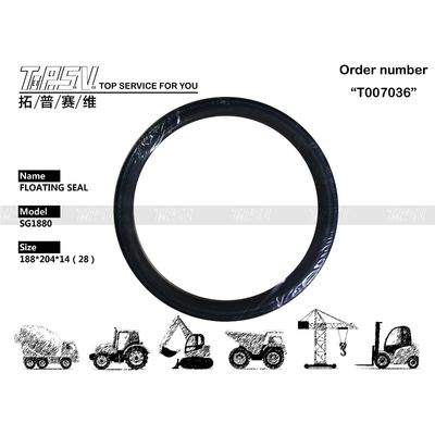 SG1880 ZX60 ซีลกันรั่วแบบลอยตัวสำหรับเดินทางของรถขุด เครื่องจักร รถขุด ชุดซีลไฮดรอลิก