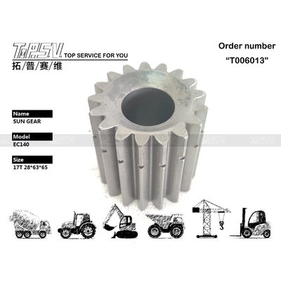 XKAH-01217 ความทนทานสูง EC140B Excavator การเดินทาง 2 ขั้นตอน แรงขับเคลื่อนเกียร์แดดสําหรับงานหนัก