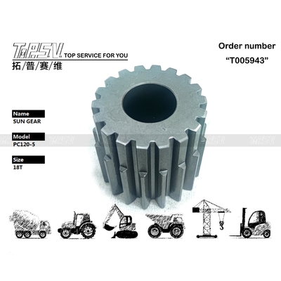 203-27-53310 PC120-5 เดินทาง 2 ขั้นตอน แรงมอเตอร์เกียร์แสงแดดที่มีระบบส่งเครื่องขุด