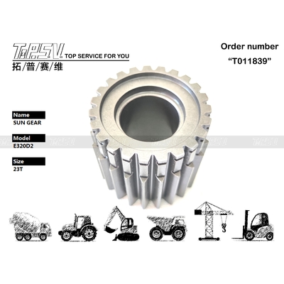 367-8368 สี สีดํา E320D2 Excavator Swing 2 Stage Solar Gear สําหรับเครื่องลดดาวในโรงงานซ่อมเครื่องจักรกล