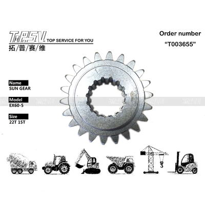 4468030 ขึ้นอยู่กับขนาด EX60-5 รถขุดสวิง 1 สเตจ เฟืองพระอาทิตย์ สำหรับการทำงานและประสิทธิภาพของรถขุด