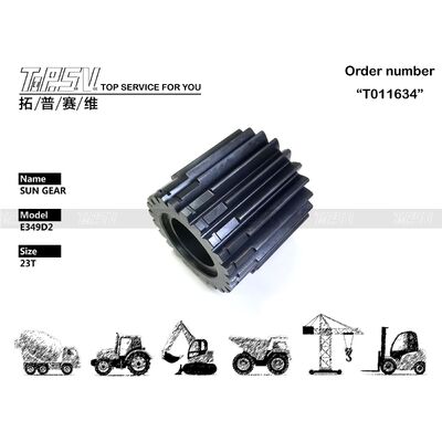 418-7161 E349D2 Excavator Swing 2 Stage Sun Gear Parts สำหรับ Swing Drive Excavator อะไหล่