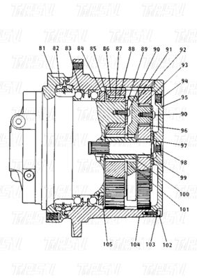 Good price 1R-7737 E120B โบลท์บนชนิด Excavator การขับเคลื่อนการเดินทาง Reducer ด้วยคัดเลือกสี คาตาล ออนไลน์