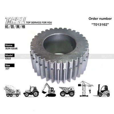 102-6522 สี ดํา Excavator E315 การเดินทาง 2 สเตจ ดวงอาทิตย์ Gear Gear Box สําหรับ Excavator