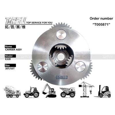 Heavy Duty E320 Excavator Travel 2 Stage Carrier ASSY With Planetary Reducer