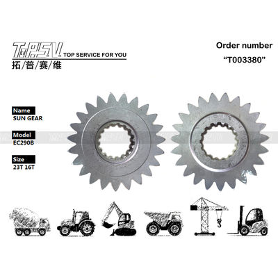 VOE14547279 เหล็ก EC290B Excavator Swing 1 Stage Sun Gear สําหรับการติดตั้งง่ายในระบบการส่งของ excavator การติดตั้งเรียบร้อย