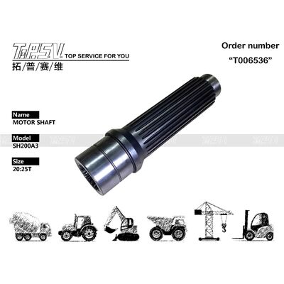 สแตนเลสแข็งแรง SK250-6 Excavator ไฮดรอลิกมอเตอร์ shaft / Excavator ไฮดรอลิกน้ํามัน LQ15V00007S042