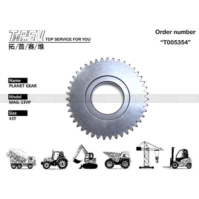 MAG33VP Excavator Travel 1 Stage Planet Gear Parts สำหรับไดรฟ์เดินทาง อะไหล่รถขุด