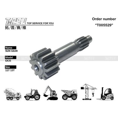 Good price EX35 Excavator Travel 1 Stage Sun Gear Parts สำหรับไดรฟ์เดินทาง อะไหล่รถขุด ออนไลน์